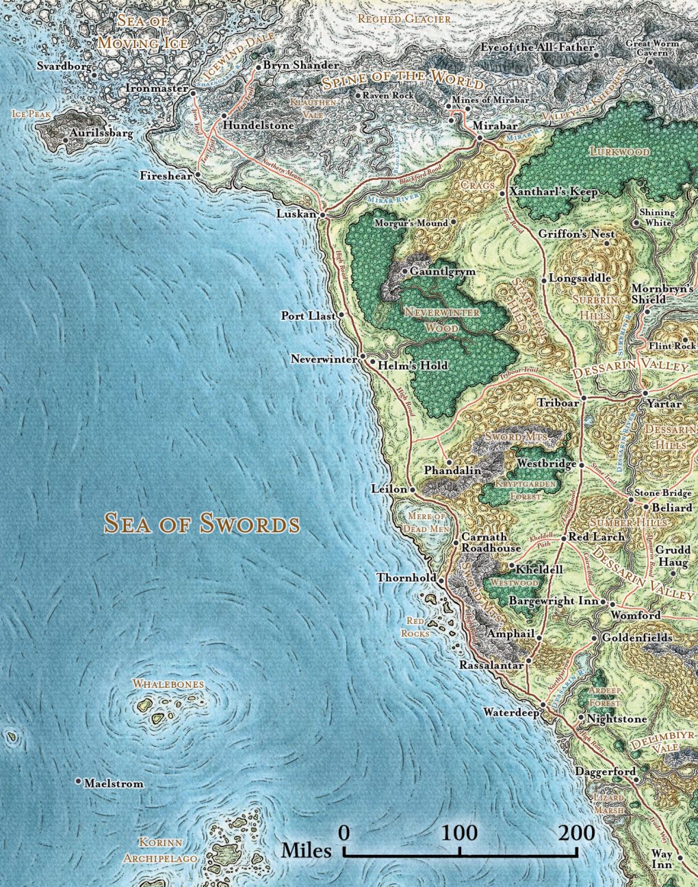 Sword Coast Locations - Places, Locations, Towns Cities And More